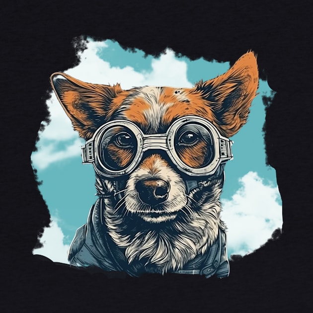 Aviator dog by GreenMary Design